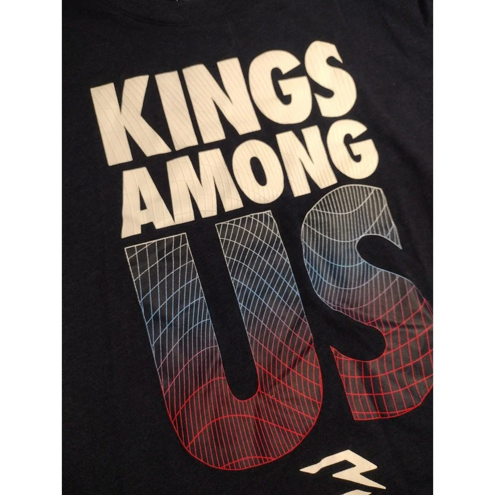 Nike Kings Among Us Navy Blue‎ Graphic T-Shirt Youth Medium M 10-12